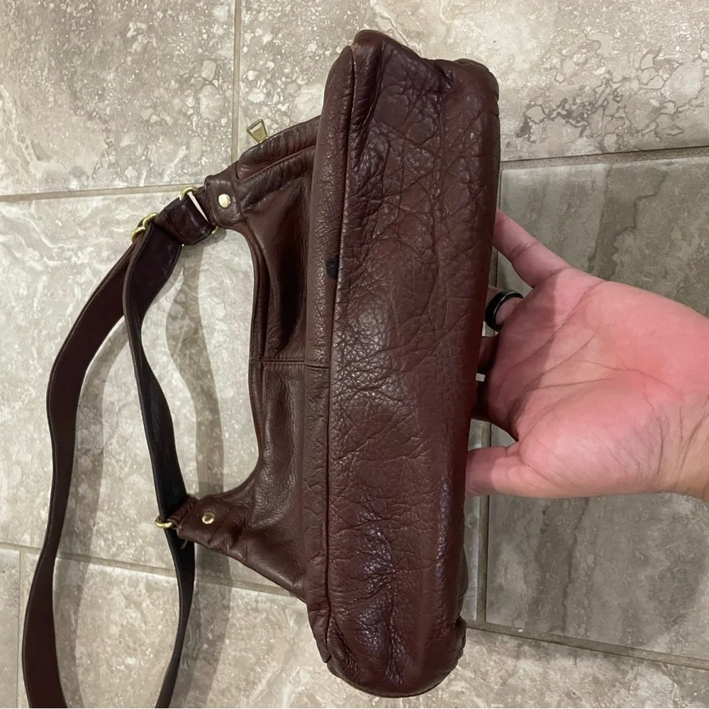 Coronado Brown Leather Hobo Bag‎